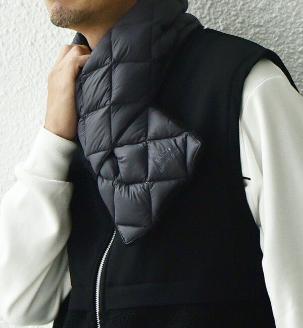 SHIPS any「【SHIPS any別注】TAION: 〈手洗い可能〉リバーシブル ボア ダウン マフラー◇」|マフラー|