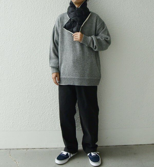 SHIPS any「【SHIPS any別注】TAION: 〈手洗い可能〉リバーシブル ボア ダウン マフラー◇」|マフラー|