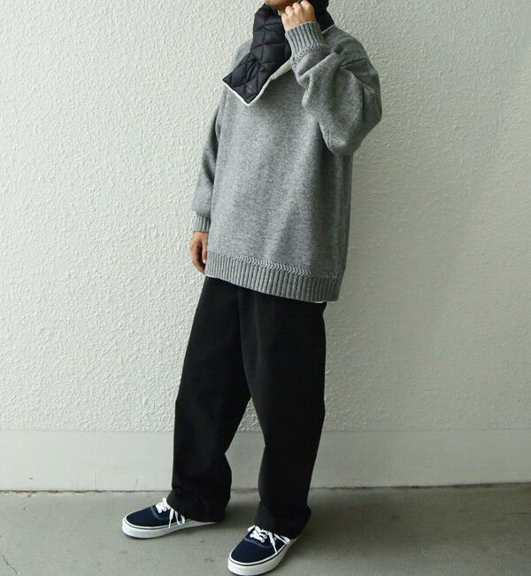 SHIPS any「【SHIPS any別注】TAION: 〈手洗い可能〉リバーシブル ボア ダウン マフラー◇」|マフラー|