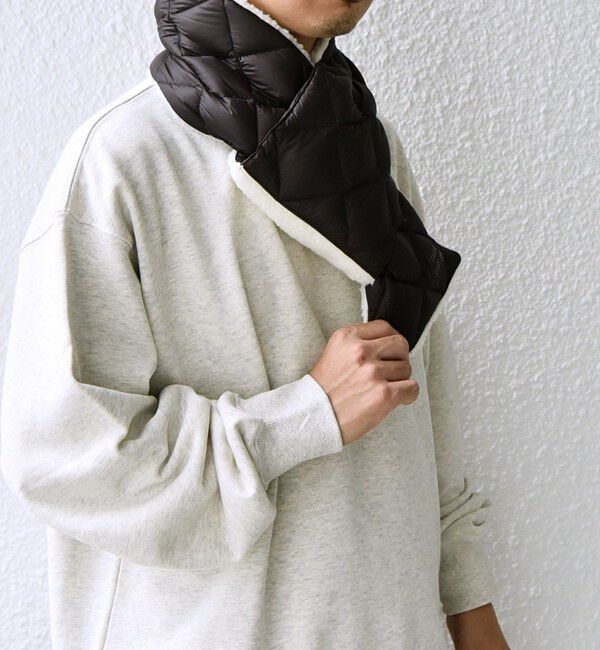 SHIPS any「【SHIPS any別注】TAION: 〈手洗い可能〉リバーシブル ボア ダウン マフラー◇」|マフラー|