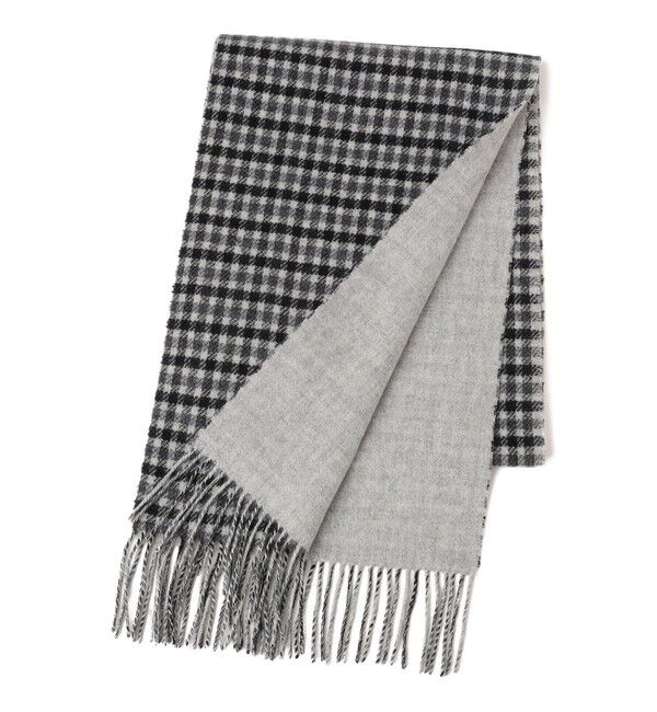 SHIPS any「SHIPS any: カシミヤ ダブルフェイス チェック マフラー 24FW◇」|マフラー|