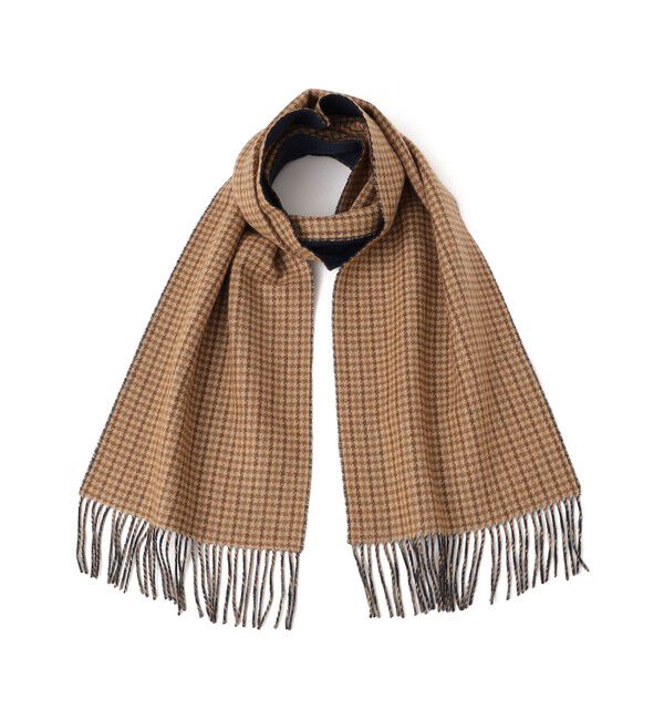 SHIPS any「SHIPS any: カシミヤ ダブルフェイス チェック マフラー 24FW◇」|マフラー|