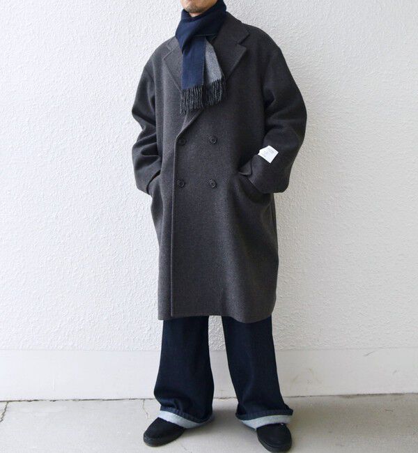 SHIPS any「SHIPS any: カシミヤ ダブルフェイス チェック マフラー 24FW◇」|マフラー|