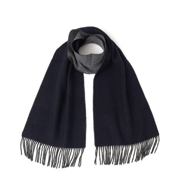 SHIPS any「SHIPS any: カシミヤ ダブルフェイス チェック マフラー 24FW◇」|マフラー|