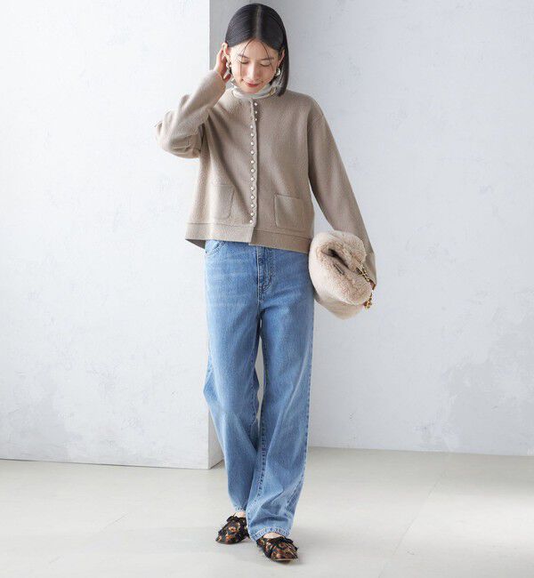 SHIPS for women「〈手洗い可能〉パール モチーフ ボタン ジャッカル カーディガン」|カーディガン|