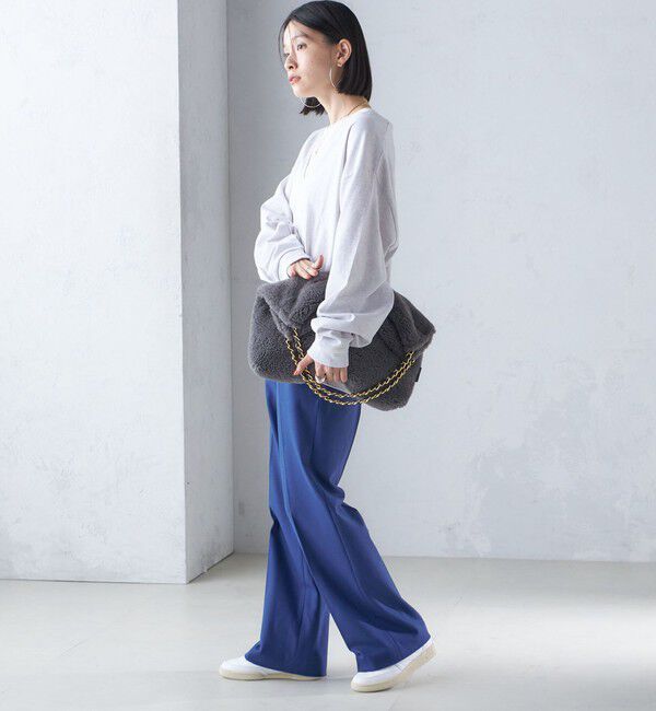 SHIPS for women「〈手洗い可能〉両面起毛 セミフレア パンツ」|その他|