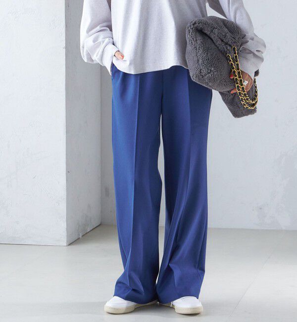 SHIPS for women「〈手洗い可能〉両面起毛 セミフレア パンツ」|その他|