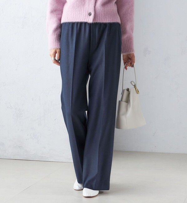 SHIPS for women「〈手洗い可能〉両面起毛 セミフレア パンツ」|その他|