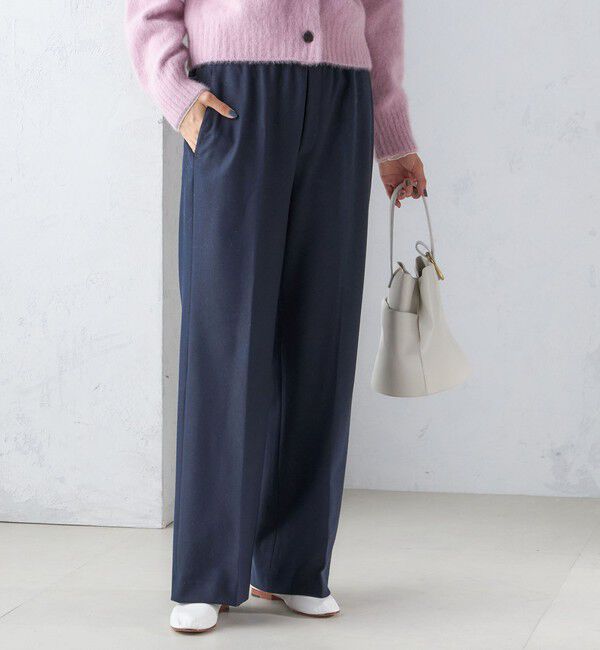 SHIPS for women「〈手洗い可能〉両面起毛 セミフレア パンツ」|その他|