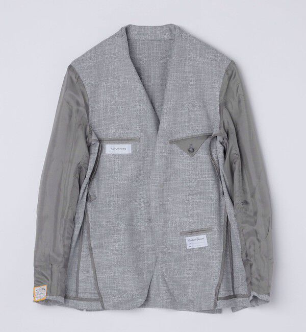SHIPS「TAGLIATORE: メランジ グレー ホップサック ジャケット」|テーラードジャケット|