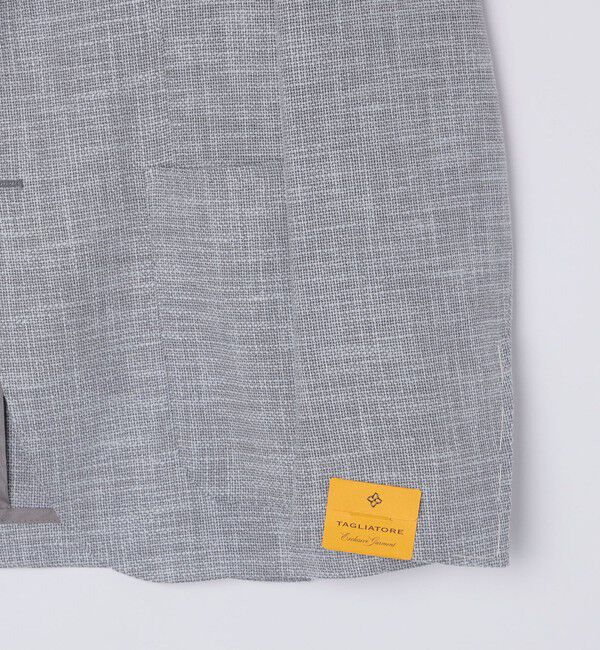 SHIPS「TAGLIATORE: メランジ グレー ホップサック ジャケット」|テーラードジャケット|