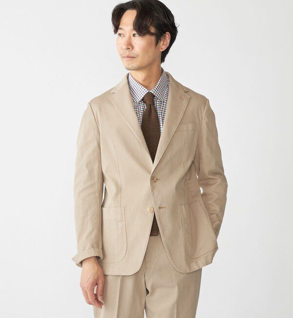 SHIPS「MARCEL LASSANCE:〈セットアップ対応〉G/DYED PIQUE JACKET」|テーラードジャケット|