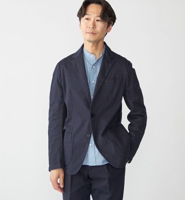 SHIPS「MARCEL LASSANCE:〈セットアップ対応〉G/DYED PIQUE JACKET」|テーラードジャケット|