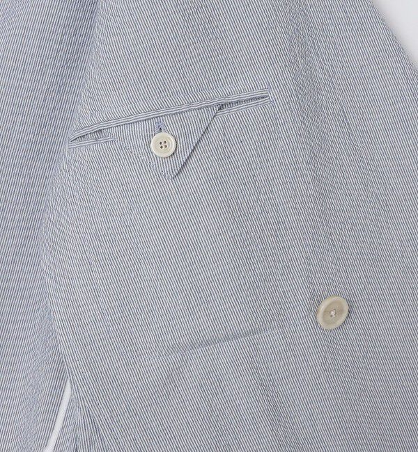 SHIPS「LARDINI: ROMA シアサッカー ダブルブレステッド ジャケット」|テーラードジャケット|