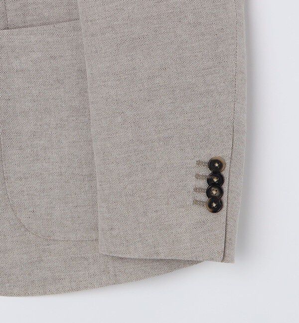 SHIPS「BREUER: リネン コットン オックスフォード ジャケット」|テーラードジャケット|