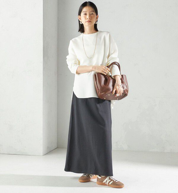 SHIPS for women「〈手洗い可能〉ガゼット デザイン ジョーゼット カットソー」|Tシャツ・カットソー|