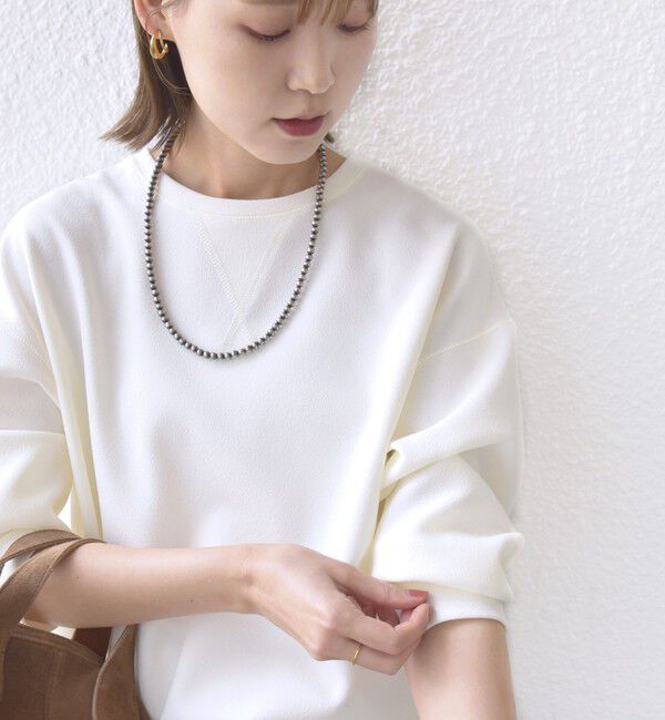 SHIPS for women「〈手洗い可能〉ガゼット デザイン ジョーゼット カットソー」|Tシャツ・カットソー|