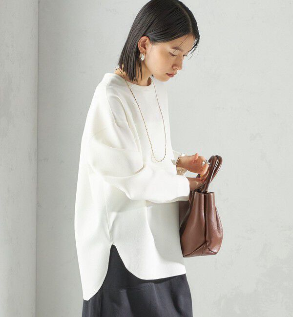 SHIPS for women「〈手洗い可能〉ガゼット デザイン ジョーゼット カットソー」|Tシャツ・カットソー|