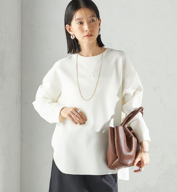 SHIPS for women「〈手洗い可能〉ガゼット デザイン ジョーゼット カットソー」|Tシャツ・カットソー|