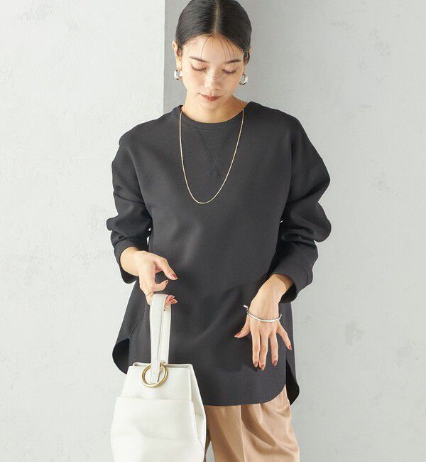 SHIPS for women「〈手洗い可能〉ガゼット デザイン ジョーゼット カットソー」|Tシャツ・カットソー|