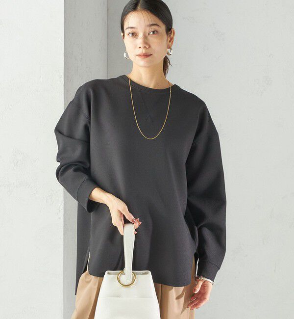 SHIPS for women「〈手洗い可能〉ガゼット デザイン ジョーゼット カットソー」|Tシャツ・カットソー|