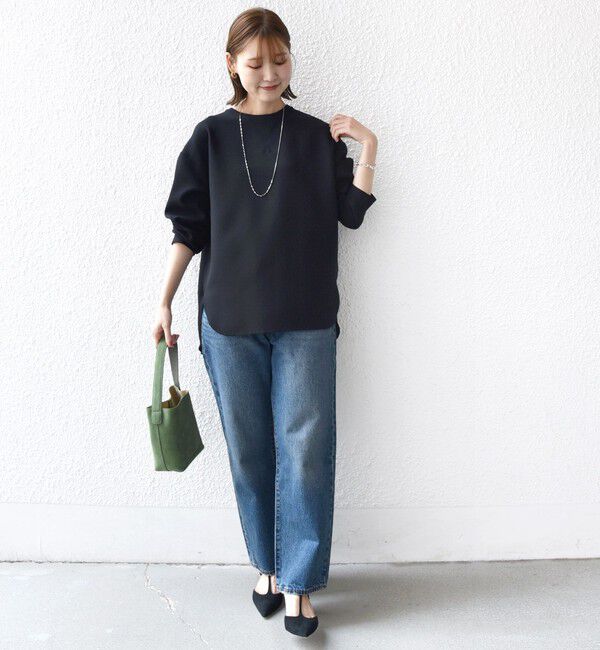 SHIPS for women「〈手洗い可能〉ガゼット デザイン ジョーゼット カットソー」|Tシャツ・カットソー|