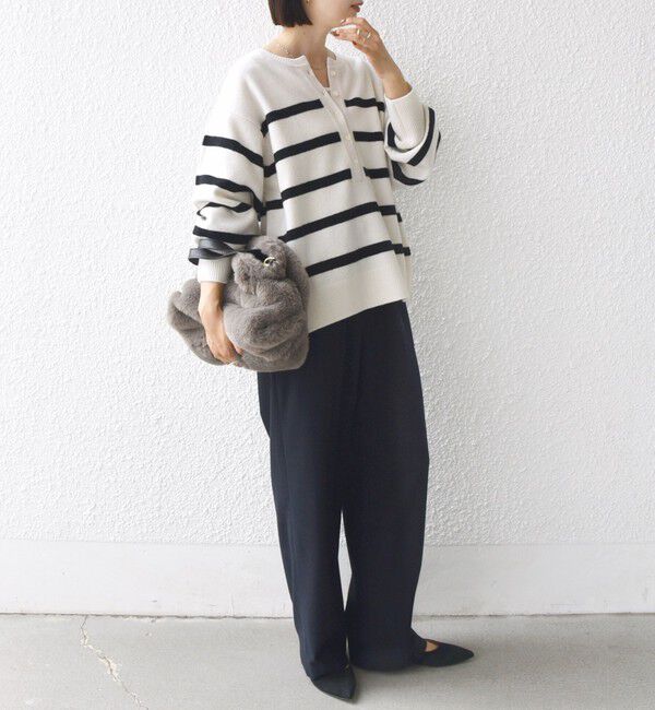 SHIPS for women「〈手洗い可能〉ウール カシミヤ 2WAY プルオーバー」|ニット・セーター|