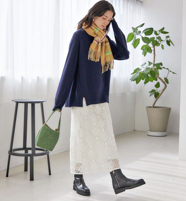 SHIPS for women「カシミヤ リバーシブル マフラー」|マフラー|