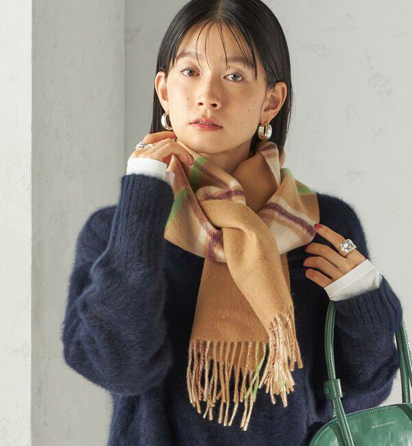 SHIPS for women「カシミヤ リバーシブル マフラー」|マフラー|