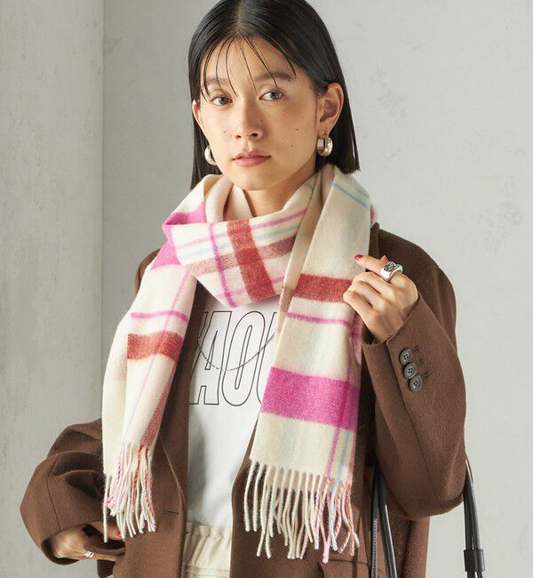 SHIPS for women「カシミヤ リバーシブル マフラー」|マフラー|