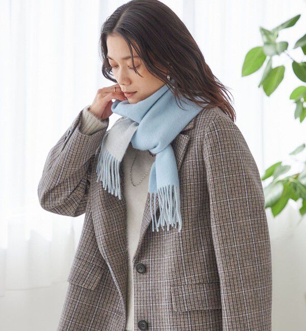 SHIPS for women「カシミヤ リバーシブル マフラー」|マフラー|