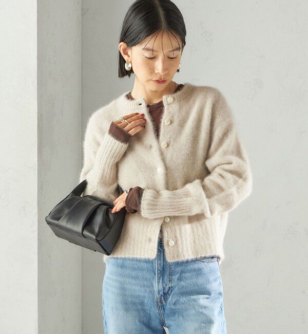 SHIPS for women「〈手洗い可能〉フォックス クルーネック ニット カーディガン」|カーディガン|