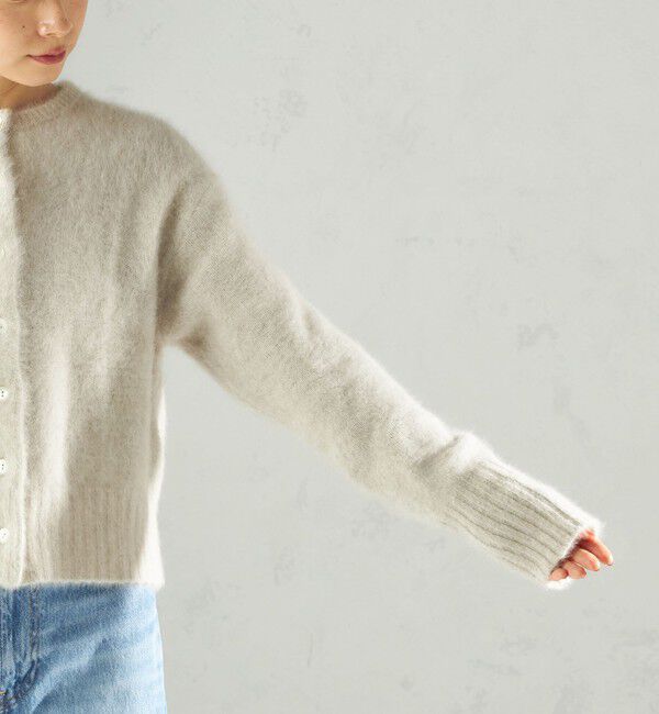 SHIPS for women「〈手洗い可能〉フォックス クルーネック ニット カーディガン」|カーディガン|