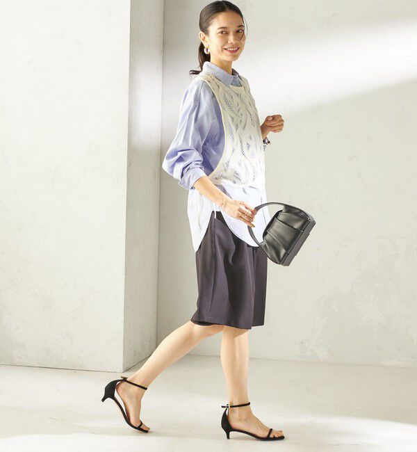 SHIPS for women「〈洗濯機可能〉ドロスト タック ハーフ パンツ」|その他|