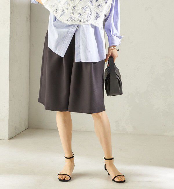 SHIPS for women「〈洗濯機可能〉ドロスト タック ハーフ パンツ」|その他|