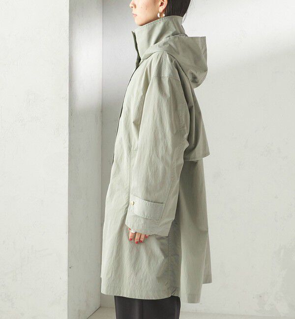 SHIPS for women「〈手洗い可 / 撥水加工 / UVカット〉 スタンドカラー フード コート」|その他|