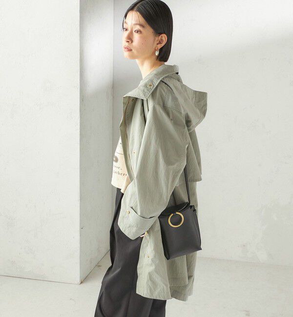 SHIPS for women「〈手洗い可 / 撥水加工 / UVカット〉 スタンドカラー フード コート」|その他|