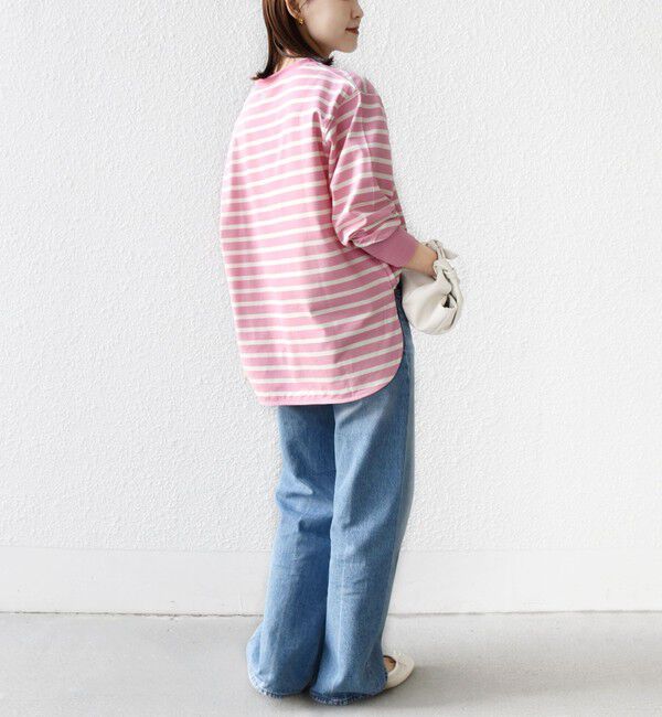 SHIPS for women「【SHIPS別注】TENNESSEE:〈洗濯機可能〉ワイド ボーダー TEE」|Tシャツ・カットソー|