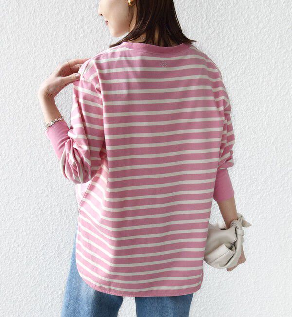 SHIPS for women「【SHIPS別注】TENNESSEE:〈洗濯機可能〉ワイド ボーダー TEE」|Tシャツ・カットソー|