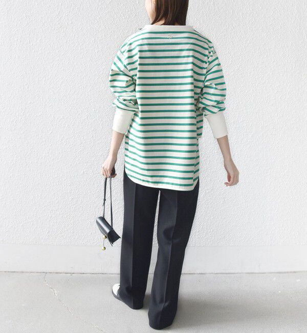 SHIPS for women「【SHIPS別注】TENNESSEE:〈洗濯機可能〉ワイド ボーダー TEE」|Tシャツ・カットソー|