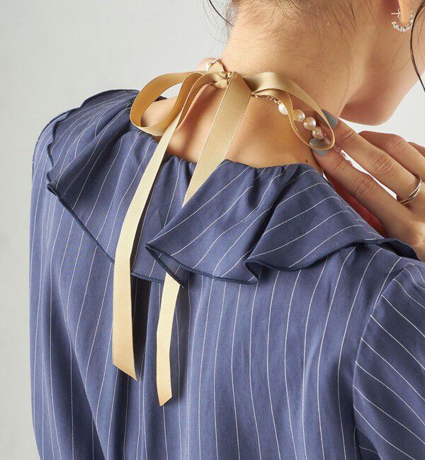 SHIPS for women「シルク リボン 淡水 パール ネックレス」|ネックレス|