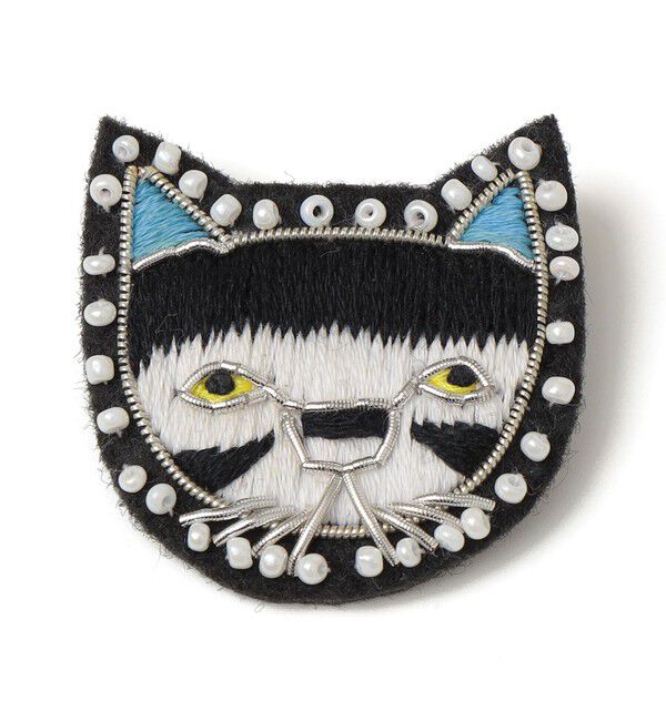 SHIPS for women「ANATHA:刺繍 ブローチ（アニマル）」|ブローチ・コサージュ|ストーン