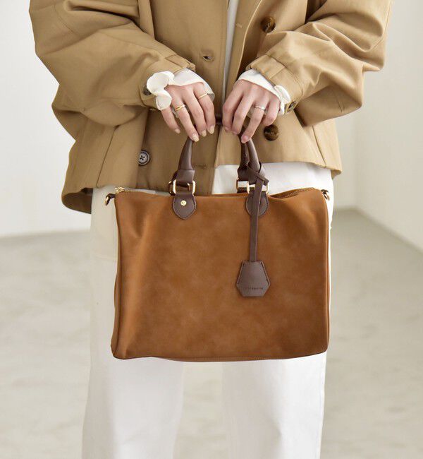 quaranciel「quaranciel: 2way チャーム ビッグ ボストン バッグ」|ボストンバッグ|