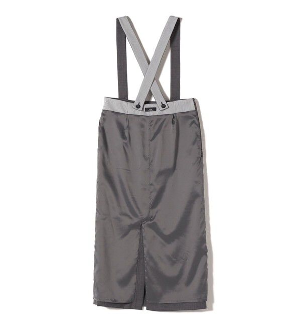 SHIPS for women「SHIPS Primary Navy Label:トロピカル サスペンダースカート」|スカート|