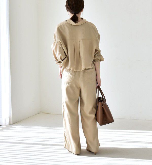 quaranciel「quaranciel:〈洗濯機可能〉ドロスト コンパクト ポケット レギュラー シャツ」|シャツ・ブラウス|