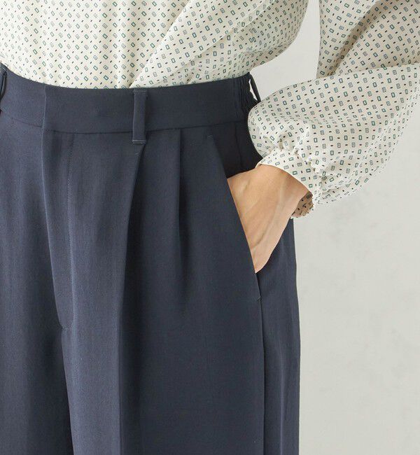 SHIPS for women「〈接触冷感 / UVカット〉Refinel セミ ワイド パンツ（セレモニー対応可）」|その他|