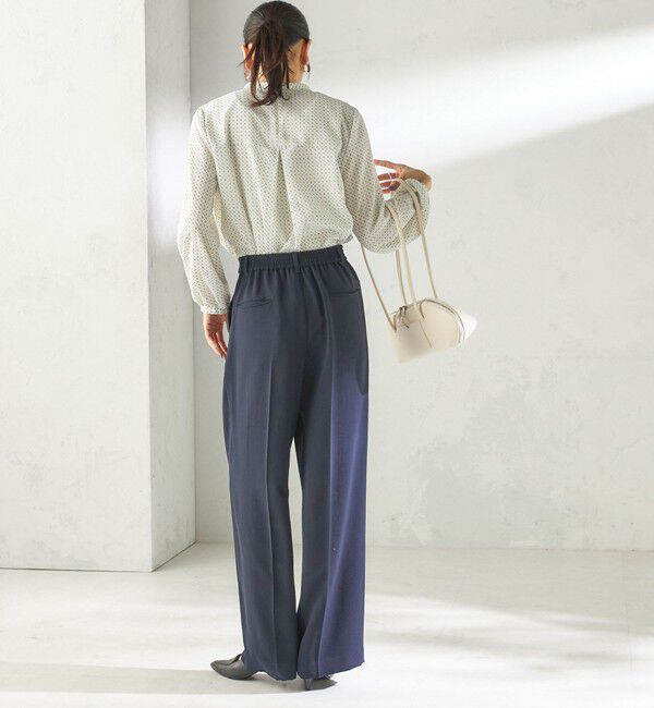 SHIPS for women「〈接触冷感 / UVカット〉Refinel セミ ワイド パンツ（セレモニー対応可）」|その他|