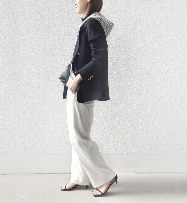 SHIPS for women「【WEB限定】〈手洗い可能〉ストライプ フード 羽織り シャツ」|シャツ・ブラウス|