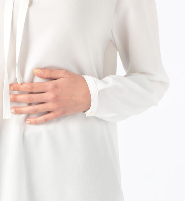 TOMORROWLAND collection「ポリエステルアムンゼン ボウタイブラウス」|シャツ・ブラウス|