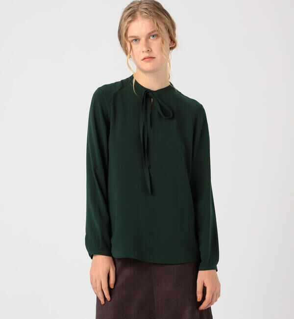 TOMORROWLAND collection「ポリエステルアムンゼン ボウタイブラウス」|シャツ・ブラウス|